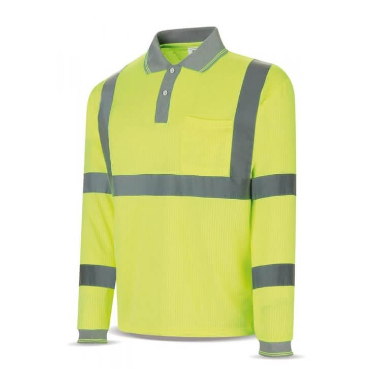 Polo manga larga alta visibilidad amarillo 1288-POLFYML - Referencia 1288-POLFYML